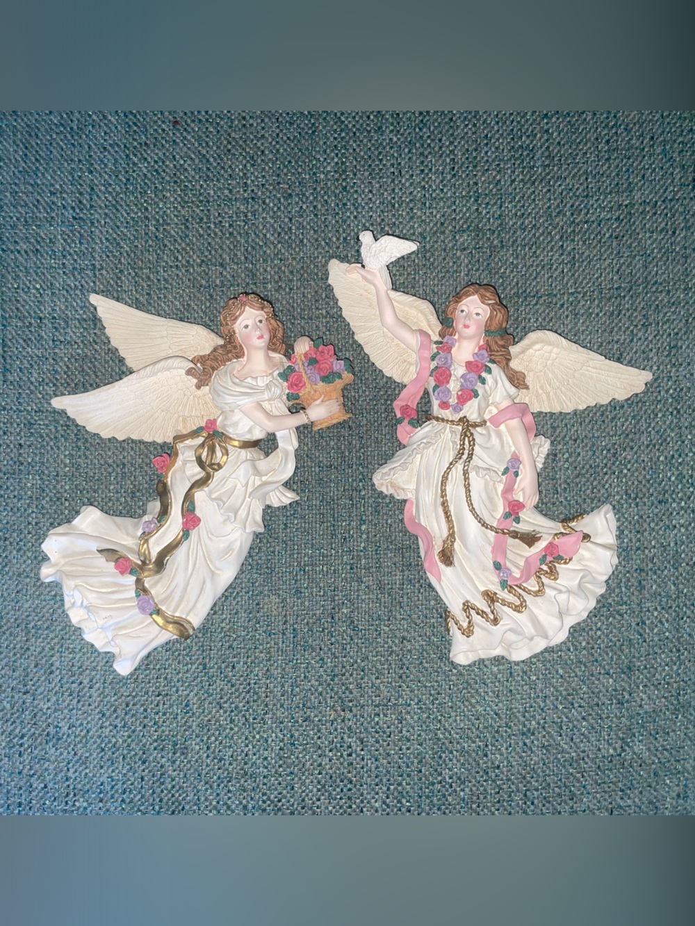 Vintage 1996 Seraphim Classics "Chelsea" figurines manufactured by Roman Inc.